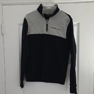 Michael Kors Men's Two-Tone Zip-Up Sweater